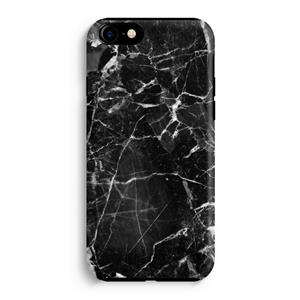 CaseCompany Zwart Marmer 2: iPhone 8 Tough Case