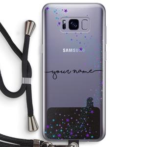CaseCompany Sterren: Samsung Galaxy S8 Plus Transparant Hoesje met koord