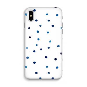 CaseCompany Blauwe stippen: iPhone XS Tough Case