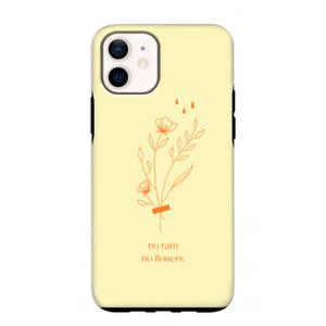 CaseCompany No rain no flowers: iPhone 12 mini Tough Case