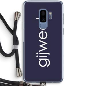 CaseCompany Gijweet: Samsung Galaxy S9 Plus Transparant Hoesje met koord