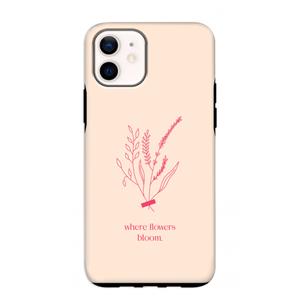 CaseCompany Where flowers bloom: iPhone 12 mini Tough Case