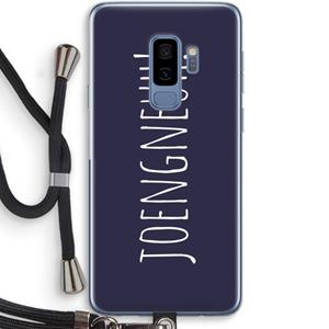 CaseCompany Joengneuh!: Samsung Galaxy S9 Plus Transparant Hoesje met koord