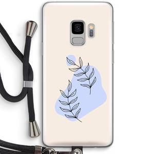 CaseCompany Leaf me if you can: Samsung Galaxy S9 Transparant Hoesje met koord