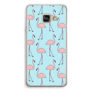 CaseCompany Anything Flamingoes: Samsung Galaxy A3 (2016) Transparant Hoesje