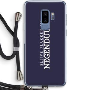 CaseCompany Blijve plakken in Negenduust: Samsung Galaxy S9 Plus Transparant Hoesje met koord