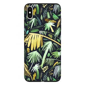 CaseCompany Tropical Palms Dark: iPhone XS Max Tough Case