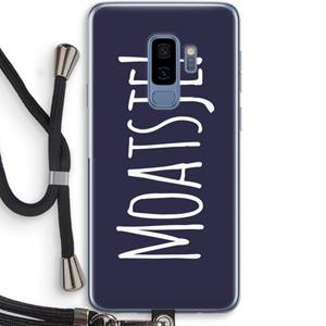 CaseCompany Moatsje!: Samsung Galaxy S9 Plus Transparant Hoesje met koord