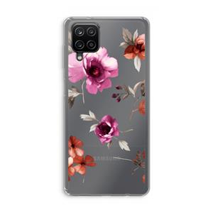CaseCompany Geschilderde bloemen: Samsung Galaxy A12 Transparant Hoesje