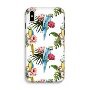 CaseCompany Kleurrijke papegaaien: iPhone XS Tough Case