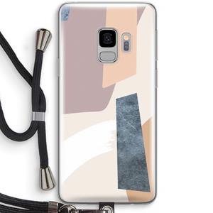 CaseCompany Luca: Samsung Galaxy S9 Transparant Hoesje met koord