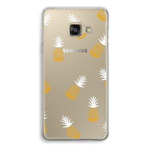 CaseCompany Ananasjes: Samsung Galaxy A3 (2016) Transparant Hoesje
