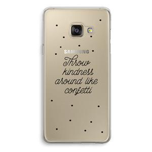 CaseCompany Confetti: Samsung Galaxy A3 (2016) Transparant Hoesje