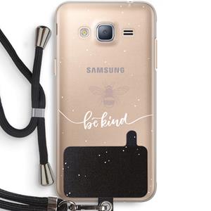 CaseCompany Be(e) kind: Samsung Galaxy J3 (2016) Transparant Hoesje met koord