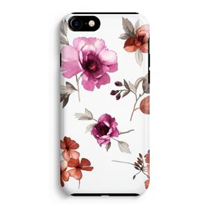 CaseCompany Geschilderde bloemen: iPhone 8 Tough Case