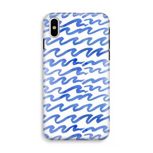 CaseCompany Blauwe golven: iPhone XS Tough Case