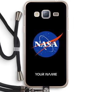 CaseCompany NASA: Samsung Galaxy J3 (2016) Transparant Hoesje met koord