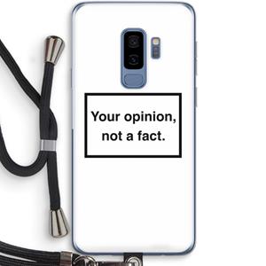CaseCompany Your opinion: Samsung Galaxy S9 Plus Transparant Hoesje met koord