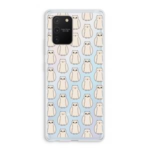 CaseCompany Uilen: Samsung Galaxy S10 Lite Transparant Hoesje