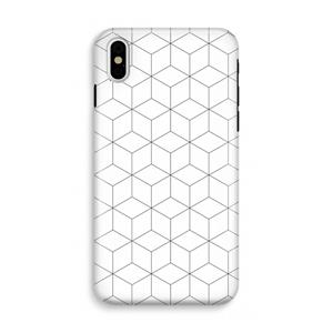 CaseCompany Zwart-witte kubussen: iPhone XS Tough Case