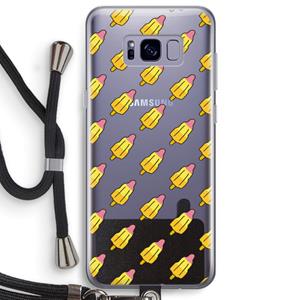 CaseCompany Waterijsjes: Samsung Galaxy S8 Plus Transparant Hoesje met koord