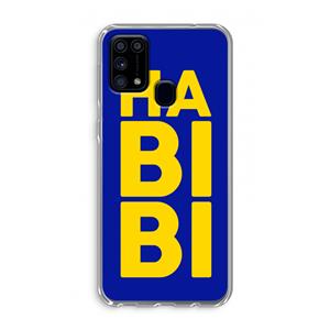 CaseCompany Habibi Blue: Samsung Galaxy M31 Transparant Hoesje