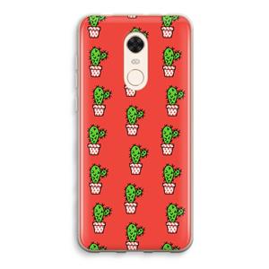 CaseCompany Mini cactus: Xiaomi Redmi 5 Transparant Hoesje