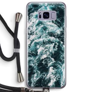 CaseCompany Zee golf: Samsung Galaxy S8 Plus Transparant Hoesje met koord