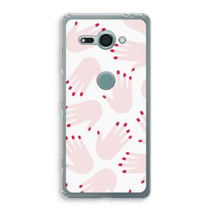 CaseCompany Hands pink: Sony Xperia XZ2 Compact Transparant Hoesje