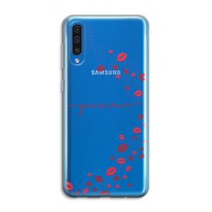 CaseCompany Kusjes: Samsung Galaxy A50 Transparant Hoesje