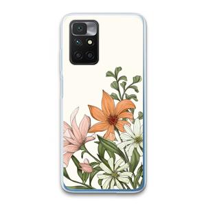 CaseCompany Floral bouquet: Xiaomi Redmi 10 Transparant Hoesje