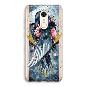 CaseCompany Golden Raven: Xiaomi Redmi 5 Transparant Hoesje