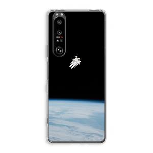 CaseCompany Alone in Space: Sony Xperia 1 III Transparant Hoesje