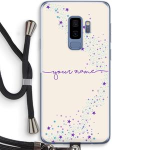CaseCompany Sterren: Samsung Galaxy S9 Plus Transparant Hoesje met koord