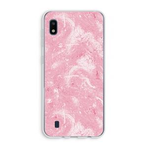 CaseCompany Abstract Painting Pink: Samsung Galaxy A10 Transparant Hoesje