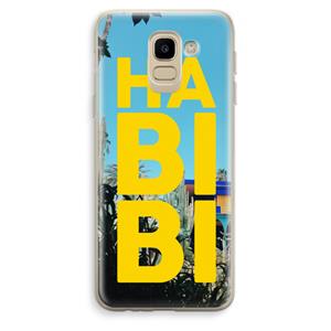CaseCompany Habibi Majorelle : Samsung Galaxy J6 (2018) Transparant Hoesje