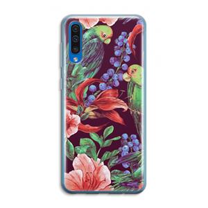 CaseCompany Papegaaien: Samsung Galaxy A50 Transparant Hoesje