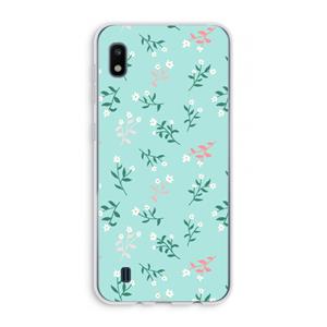 CaseCompany Small white flowers: Samsung Galaxy A10 Transparant Hoesje