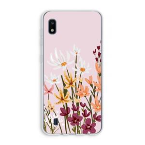 CaseCompany Painted wildflowers: Samsung Galaxy A10 Transparant Hoesje