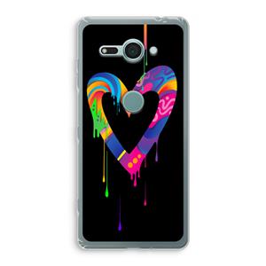 CaseCompany Melts My Heart: Sony Xperia XZ2 Compact Transparant Hoesje