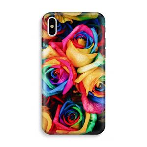 CaseCompany Neon bloemen: iPhone XS Tough Case