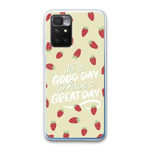 CaseCompany Don't forget to have a great day: Xiaomi Redmi 10 Transparant Hoesje