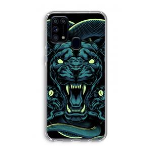 CaseCompany Cougar and Vipers: Samsung Galaxy M31 Transparant Hoesje