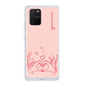 CaseCompany Love is in the air: Samsung Galaxy S10 Lite Transparant Hoesje