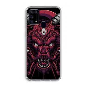 CaseCompany Hell Hound and Serpents: Samsung Galaxy M31 Transparant Hoesje
