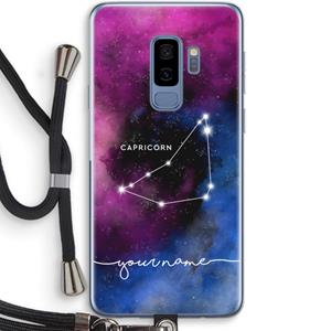 CaseCompany Sterrenbeeld - Donker: Samsung Galaxy S9 Plus Transparant Hoesje met koord