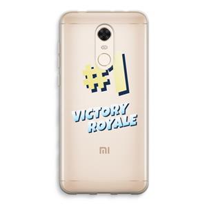 CaseCompany Victory Royale: Xiaomi Redmi 5 Transparant Hoesje