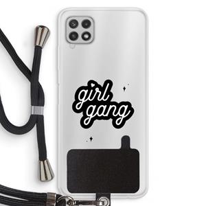 CaseCompany Girl Gang: Samsung Galaxy A22 4G Transparant Hoesje met koord