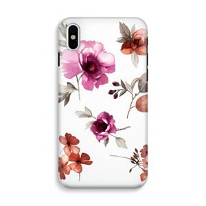 CaseCompany Geschilderde bloemen: iPhone XS Tough Case