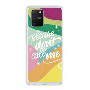 CaseCompany Don't call: Samsung Galaxy S10 Lite Transparant Hoesje